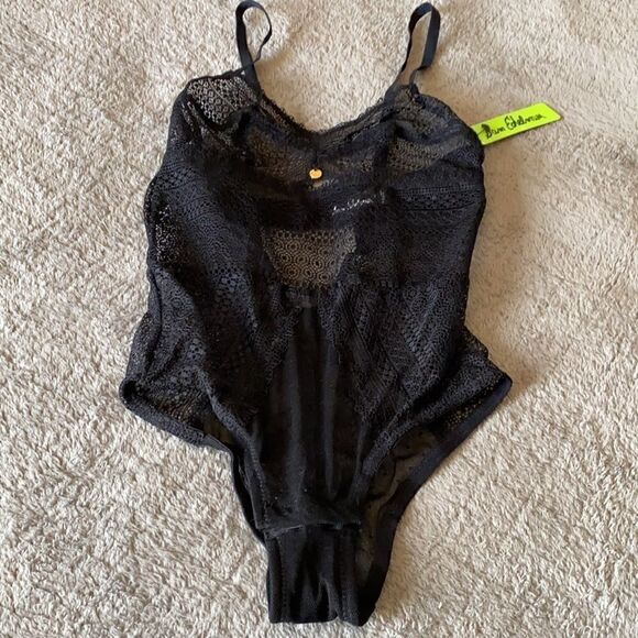 NWTs Sam Edelman Black Lace Sexy Bodysuit Size Small - Picture 3 of 8